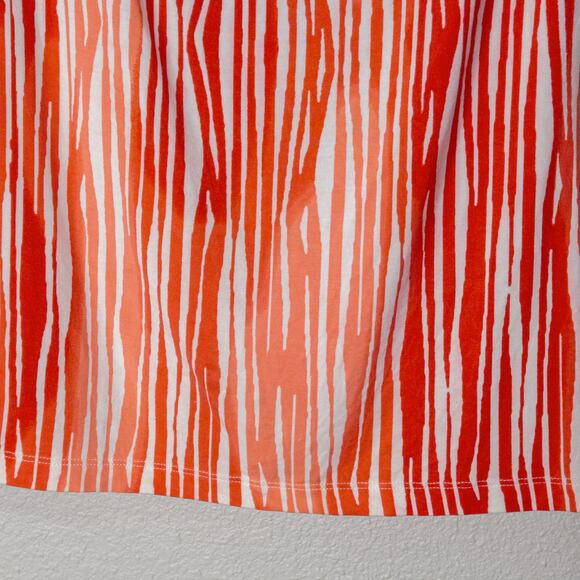 Tart Women’s Top Coral Bold Print Stripe Modal Blend Flowy Draped Minimalist M - Picture 7 of 10